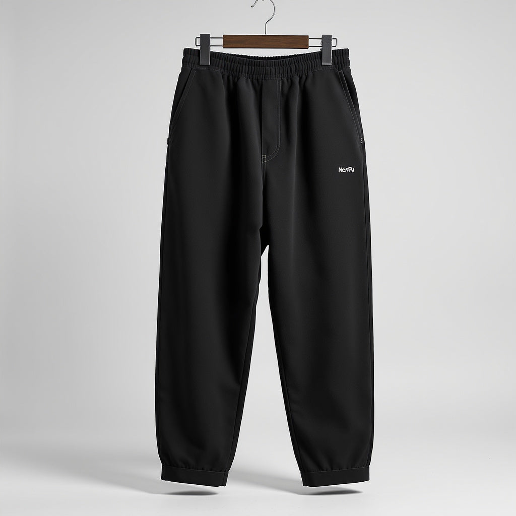 NextFly Men’s Black Baggy Pants – Relaxed Fit, Streetwear Style
