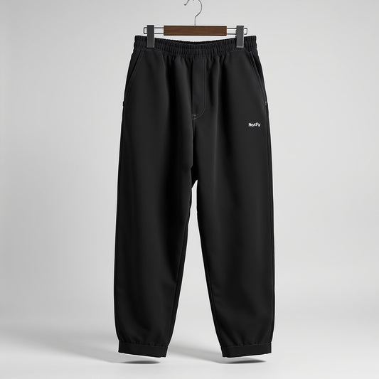 NextFly Men’s Black Baggy Pants – Relaxed Fit, Streetwear Style