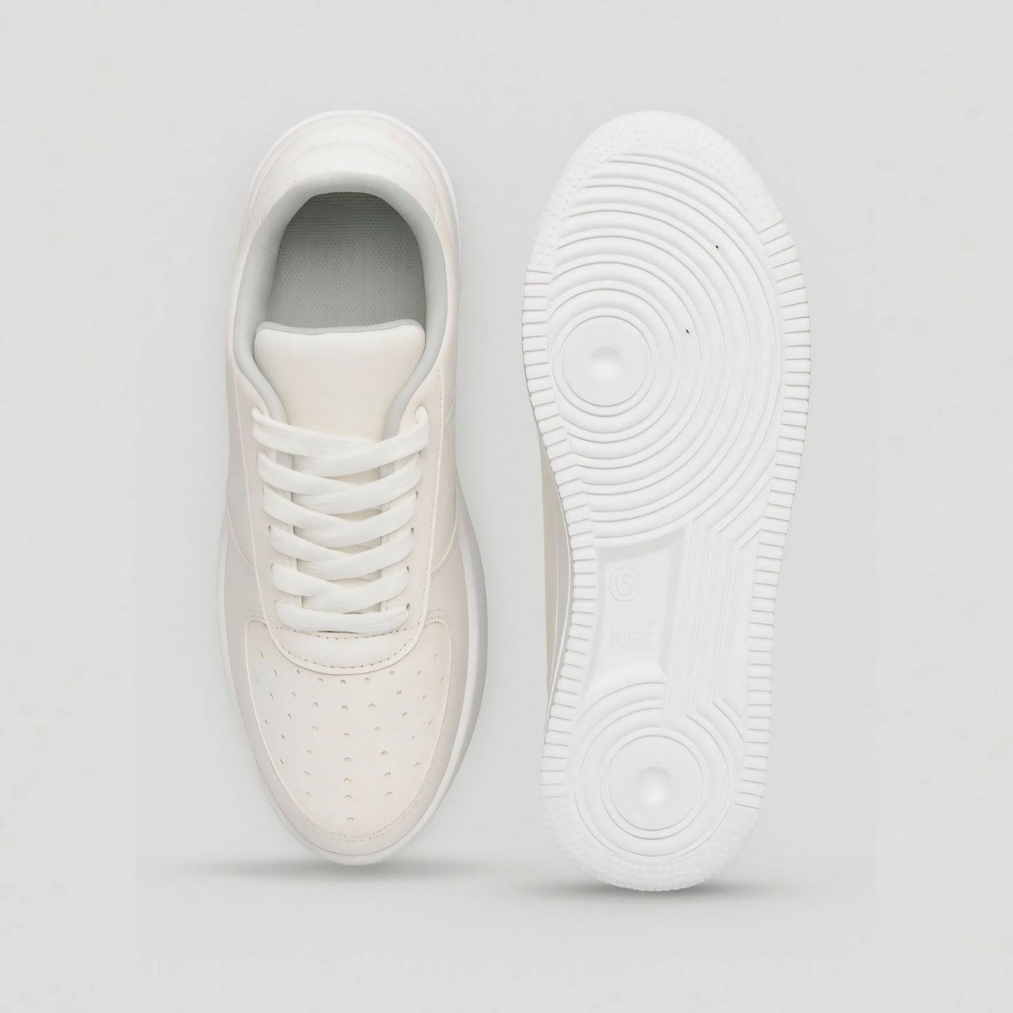 Nextfly Premium White Classic Sneakers – Casual Shoes