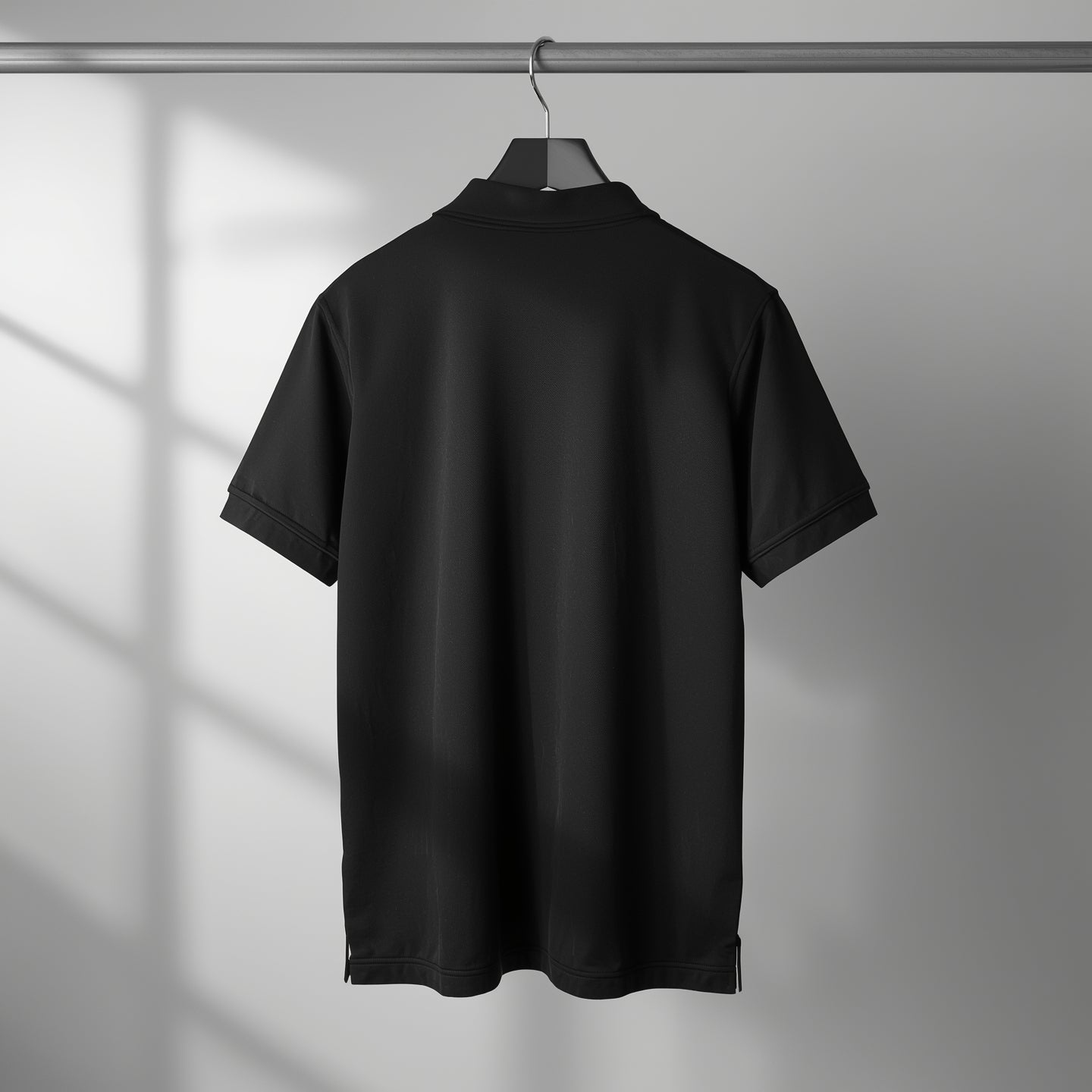 NextFly Premium Black Polo T-Shirt for Men – Classic Fit, Soft Cotton, Stylish Casual Wear